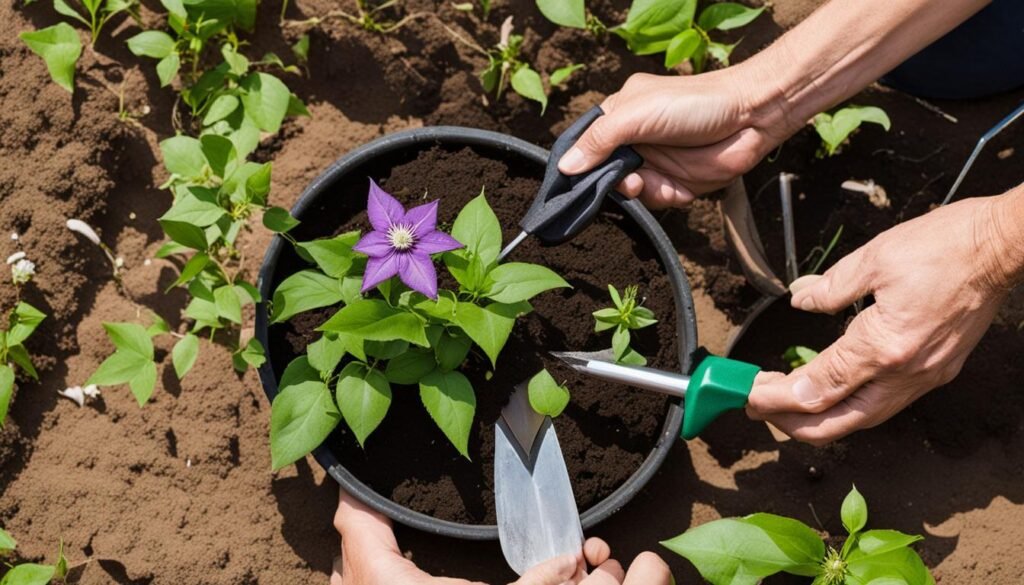 clematis planting