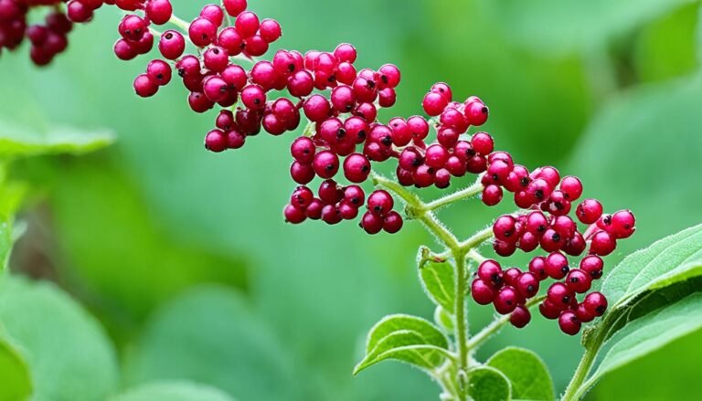 green leaves red stem