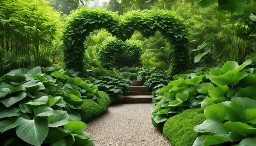 heart-shaped foliage