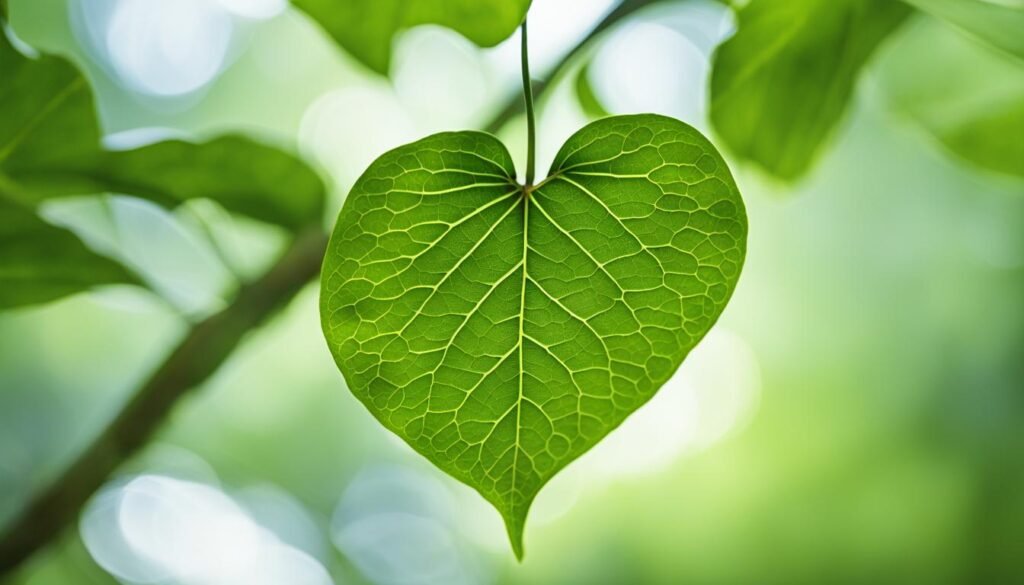 heart-shaped leaf