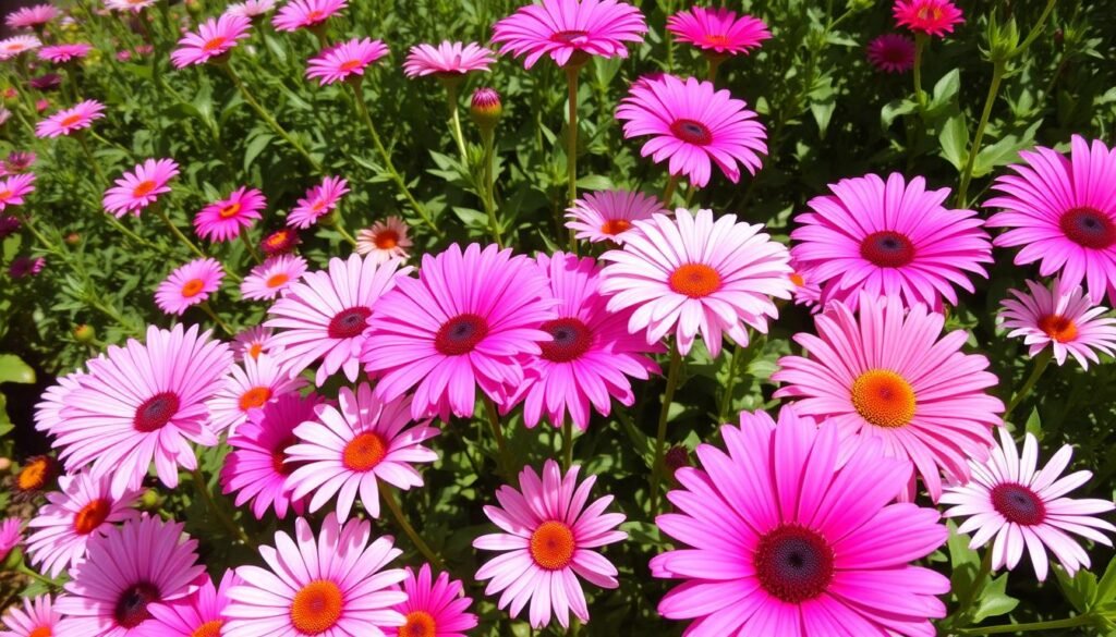 pink daisy plant