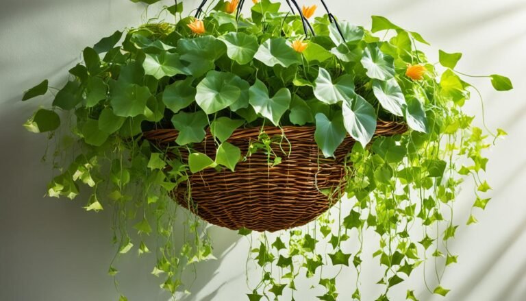 lotus vine hanging basket