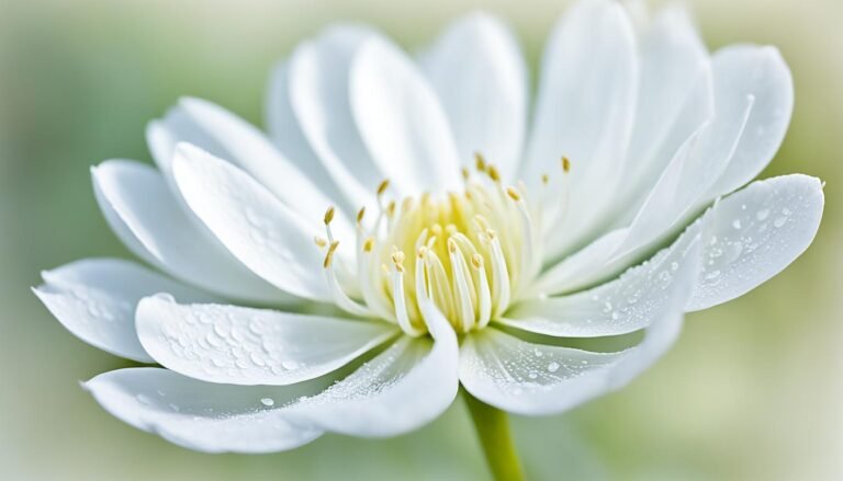 milky white flower