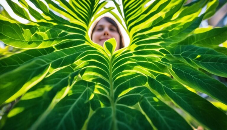 plant with huge heart shaped leaves