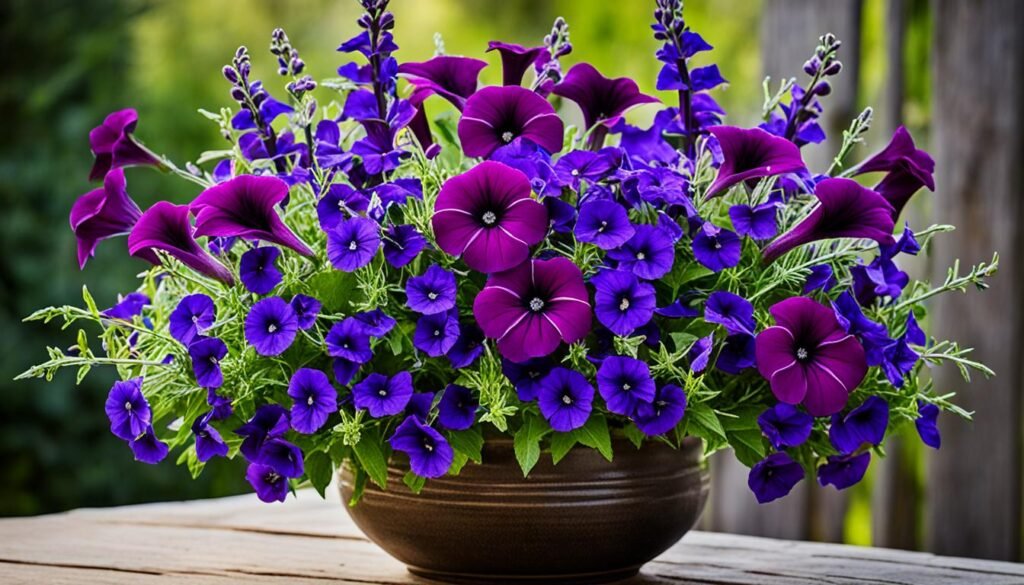 purple annual flowers for cut flower arrangements