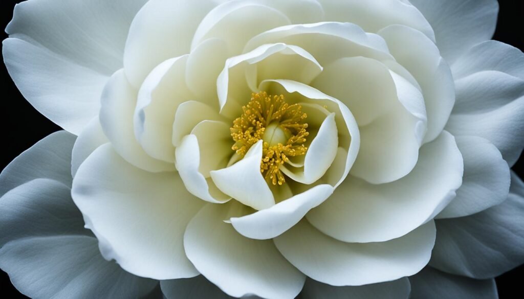 white camellias