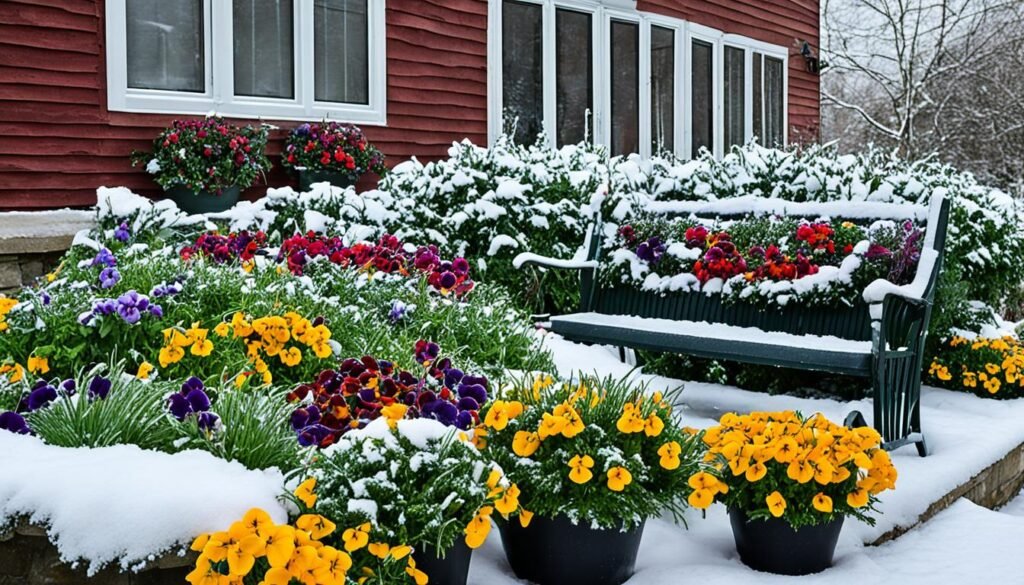 winter container gardening