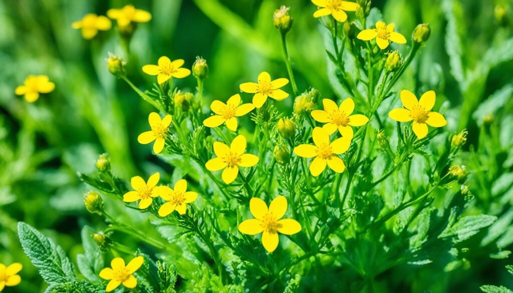 yellow wildflowers