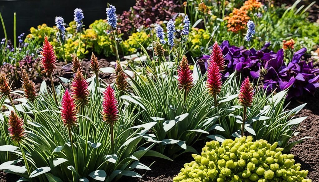 Spike-shaped flowers