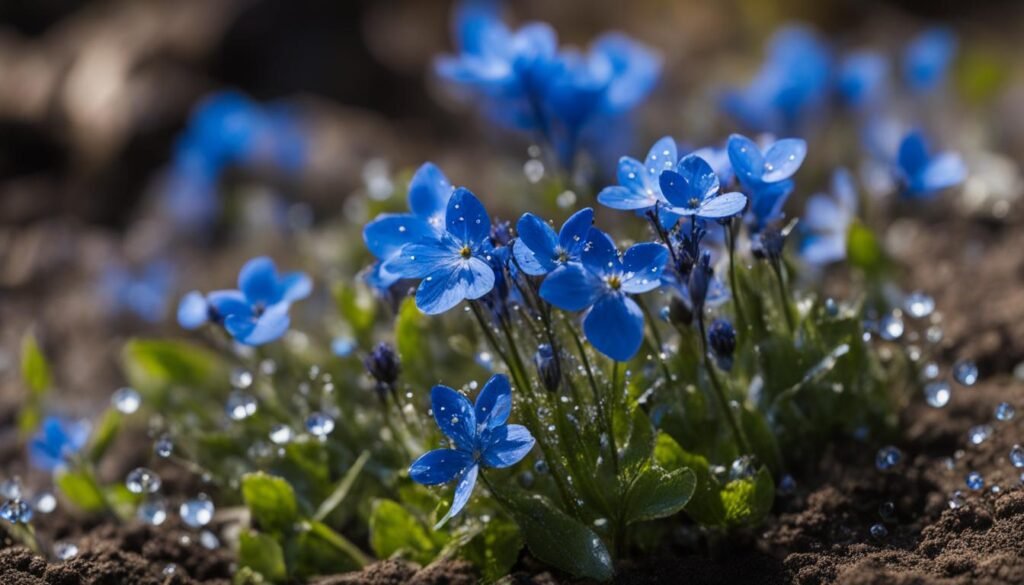 beautiful blue flowers for moist ground