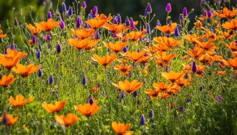 bright orange wildflowers