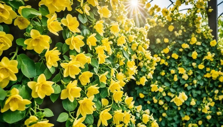 climbers with yellow flowers