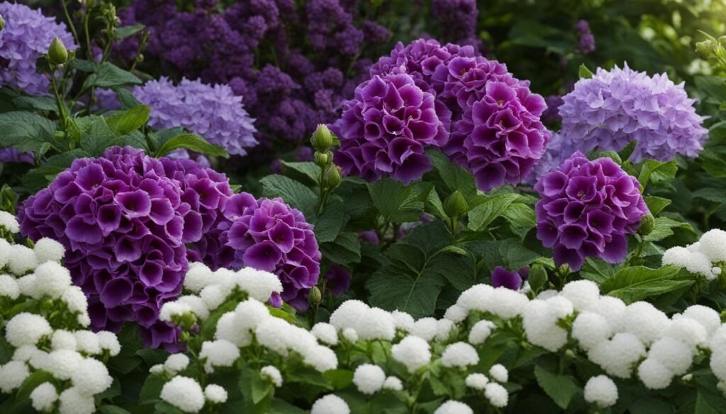 fragrant cluster of velveteen-looking flowers