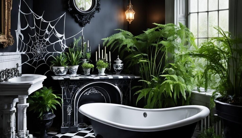 gothic houseplants for bathroom