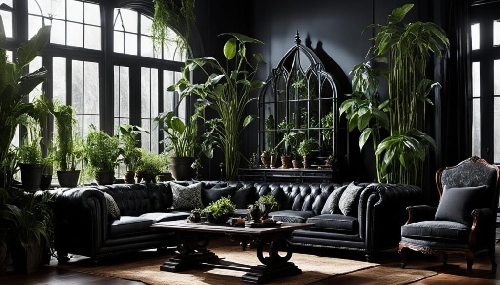 gothic houseplants for living room