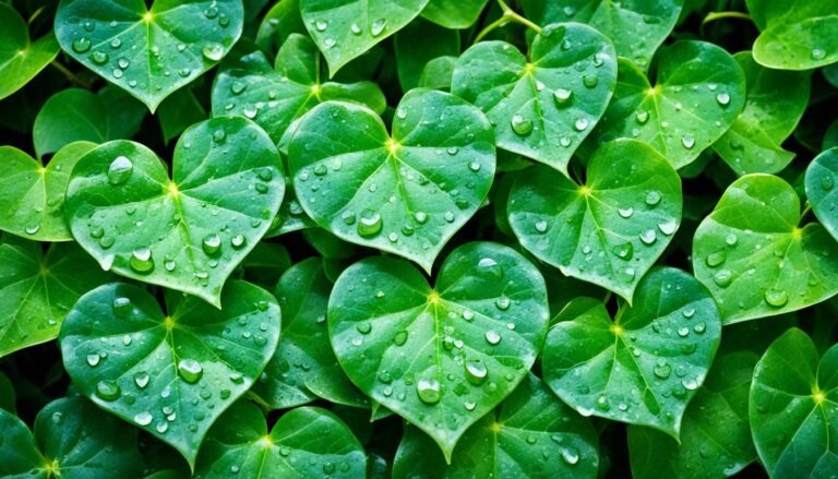 heart shaped ivy leaves