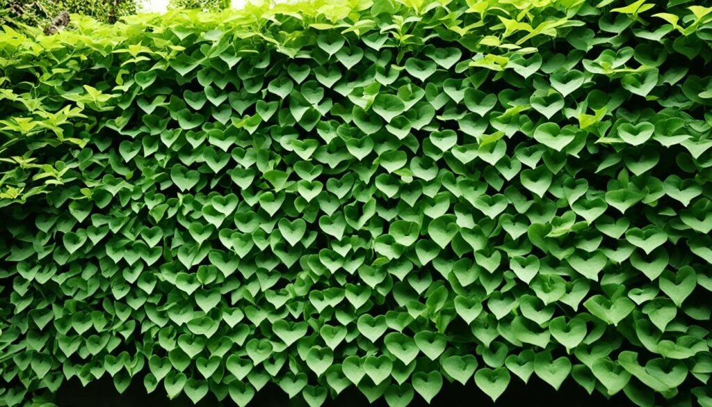 heart-shaped vines suitable for shaded spots