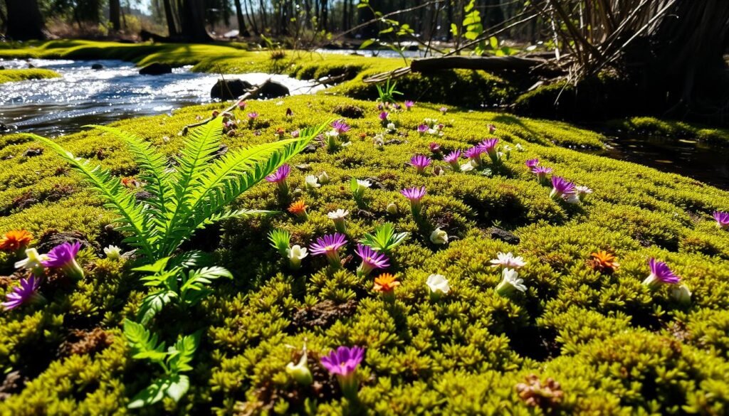 ground cover wet soil