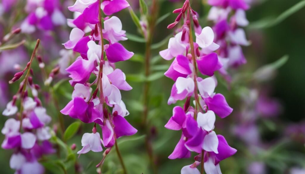 pink-purple flowering shrub