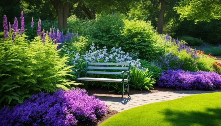 purple flowered shrubs for shade