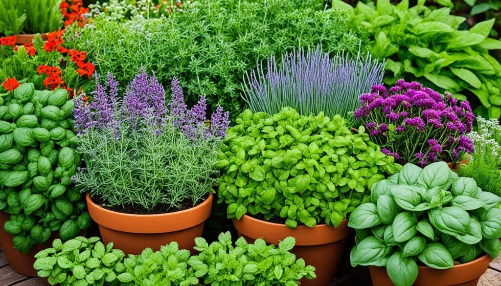 shallow root herbs for landscaping