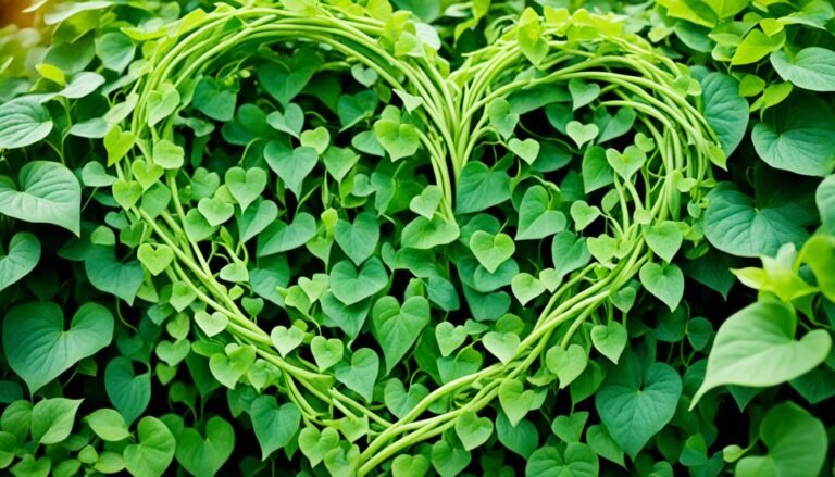 vines with heart-shaped leaves