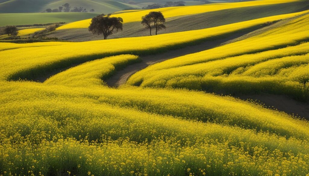 wild mustard fields